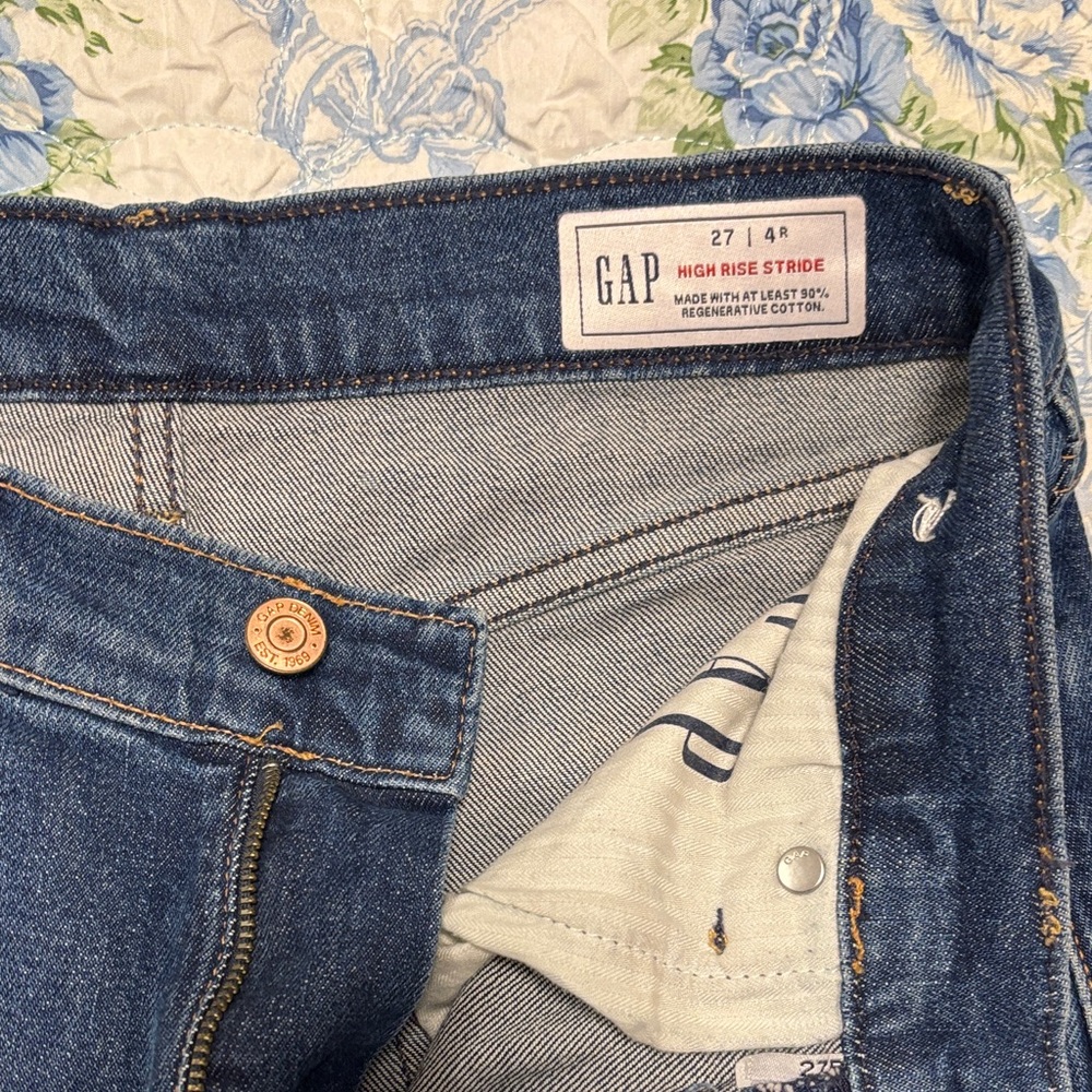 GAP Blue Denim High Rise Jeans